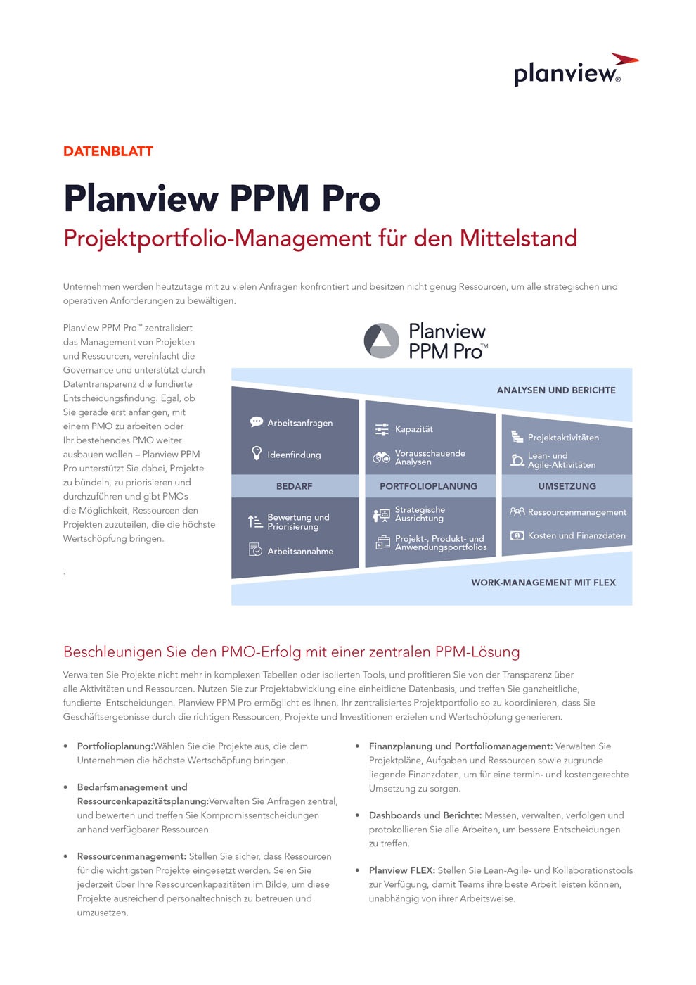 Datenblatt Planview PPM Pro